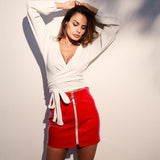 High Waisted Shiny PU Skirts