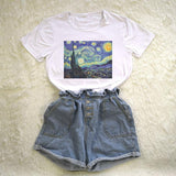 "Starry Night" Classical Art Tee