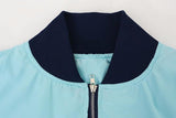"Love Me Forever Or Never" Embroidered Bomber Jacket