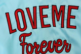 "Love Me Forever Or Never" Embroidered Bomber Jacket