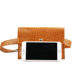 Basic Crocodile Waist Cross Body Bag
