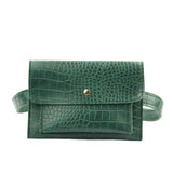 Basic Crocodile Waist Cross Body Bag