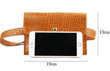 Basic Crocodile Waist Cross Body Bag