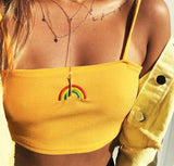 Rainbow Embroidered Camis Top