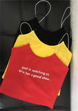 "God Is Watching So Give Her A Good Show" Crop Top