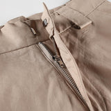 Khaki High Waisted Cargo Pants