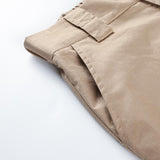 Khaki High Waisted Cargo Pants