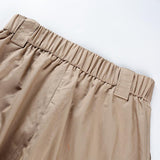 Khaki High Waisted Cargo Pants