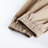 Khaki High Waisted Cargo Pants