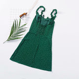 Polka Dot Ruffled Cami Dress