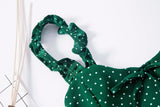 Polka Dot Ruffled Cami Dress