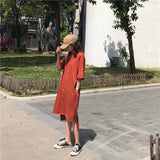 Oversized Basic Tee Shirt Dress