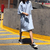 Oversized Basic Tee Shirt Dress