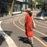 Oversized Basic Tee Shirt Dress