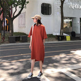 Oversized Basic Tee Shirt Dress
