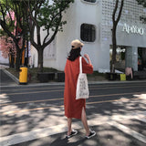 Oversized Basic Tee Shirt Dress