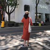 Oversized Basic Tee Shirt Dress