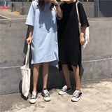Oversized Basic Tee Shirt Dress