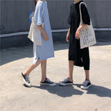Oversized Basic Tee Shirt Dress