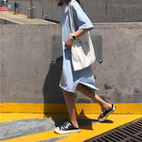 Oversized Basic Tee Shirt Dress