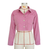 Cropped Corduroy Jacket
