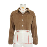 Cropped Corduroy Jacket