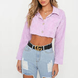 Cropped Corduroy Jacket