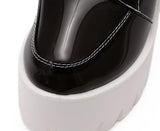 Transparent Platform Lace Up Boots