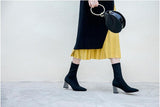 Minimal High Heel Sock Boot