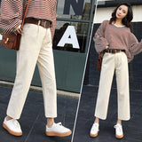 High Waisted Straight Leg Chinos