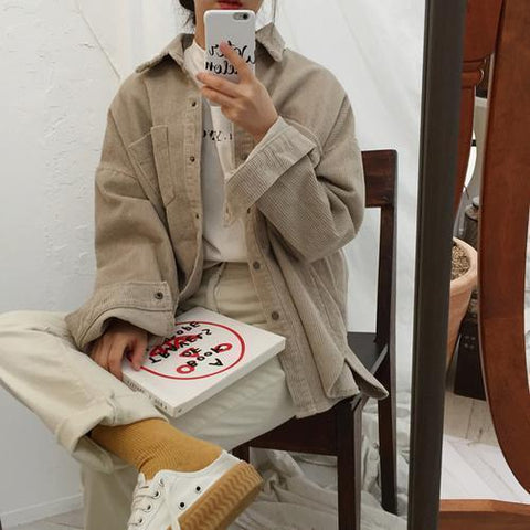 Oversized Corduroy Jacket