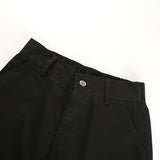 High Waisted Black Nylon Cargo Pants