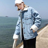 Oversized Wool Lined Denim Jacket