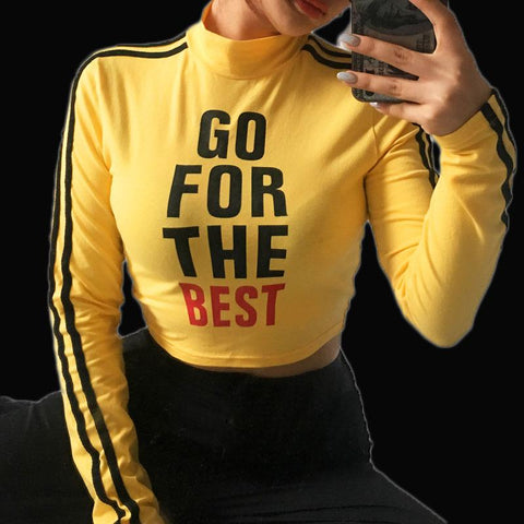"Go For The Best" Racer Top