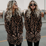 Vegan Fur Leopard Coat