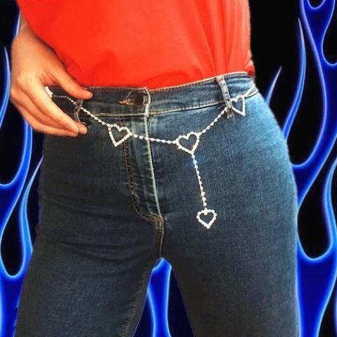 Hearts Crystal Belt