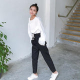 High Waisted Relaxed Fit Trousers
