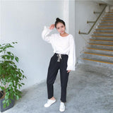 High Waisted Relaxed Fit Trousers