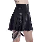 Gothic Pleated Mini Skirt