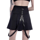 Gothic Pleated Mini Skirt