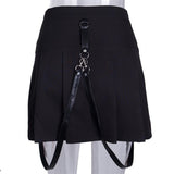 Gothic Pleated Mini Skirt