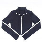 Ribbed Zip Up Sweater