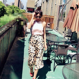 High Waisted Leopard Midi Skirt