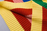 Rainbow Knit Turtleneck Sweater