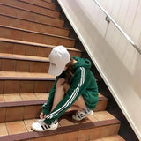 Oversized Striped Hoodie