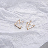 Geometric Skeleton Earrings