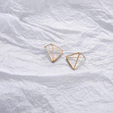 Geometric Skeleton Earrings