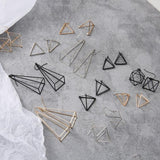Geometric Skeleton Earrings