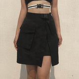 Split Cargo Mini Skirt