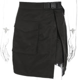 Split Cargo Mini Skirt
